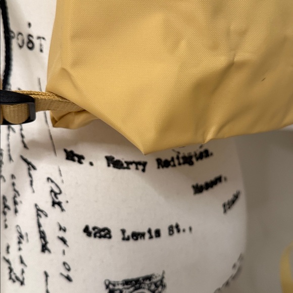 Longchamp Yellow Nylon Backpack main image 7